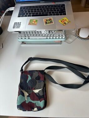 Kipling Camouflage Crossbody Bag